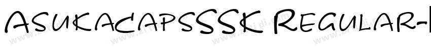 AsukaCapsSSK Regular字体转换